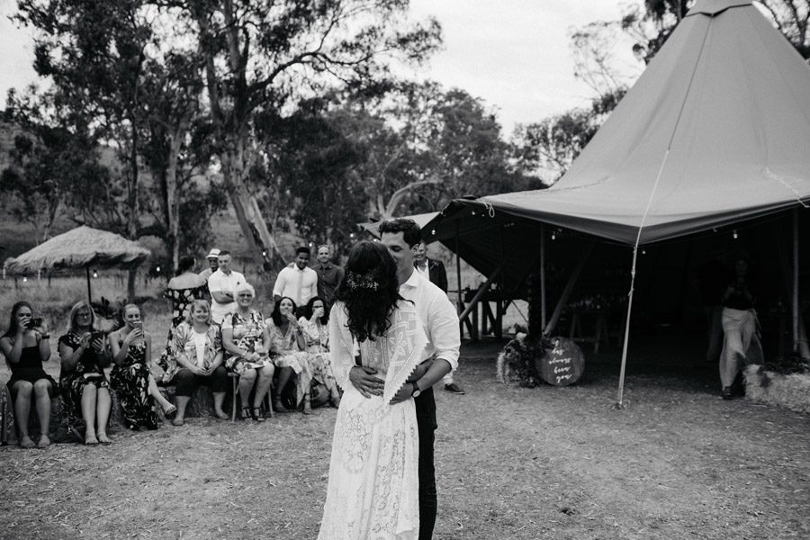 Miriam and Zac Boho Wedding Dance Photographs