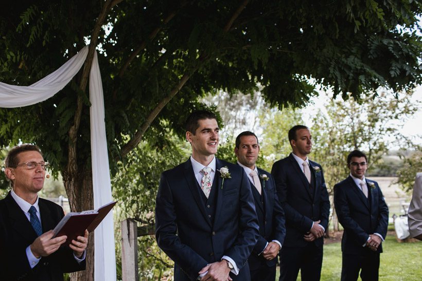 Garden Wedding Groom Photographer