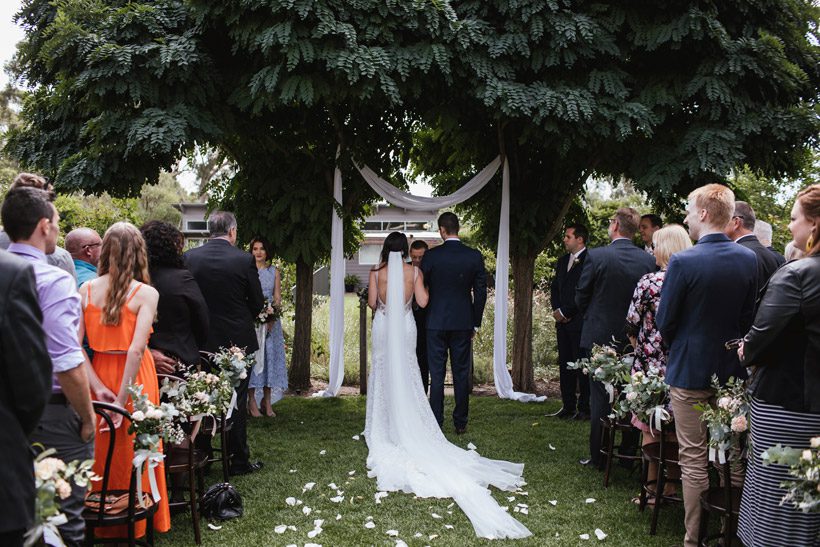 Garden Wedding Couple Photographer