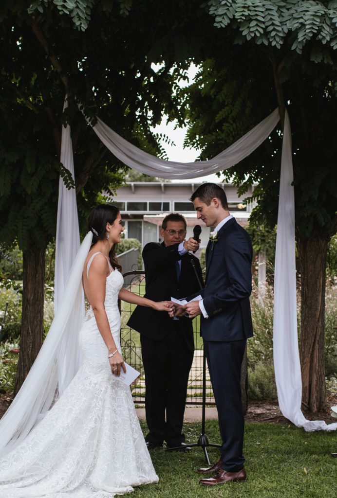 Garden Wedding Couple Photographs