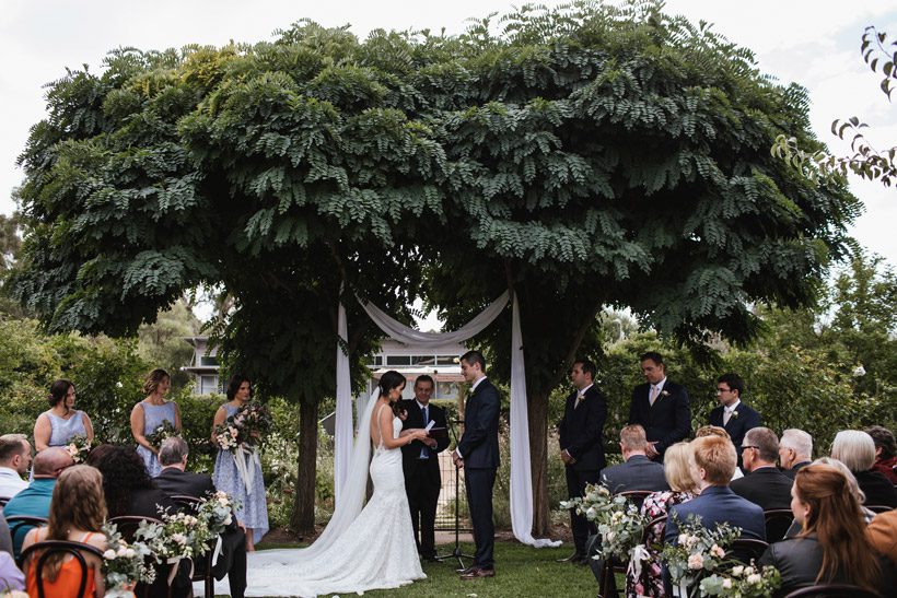 Garden Wedding Couple Photography