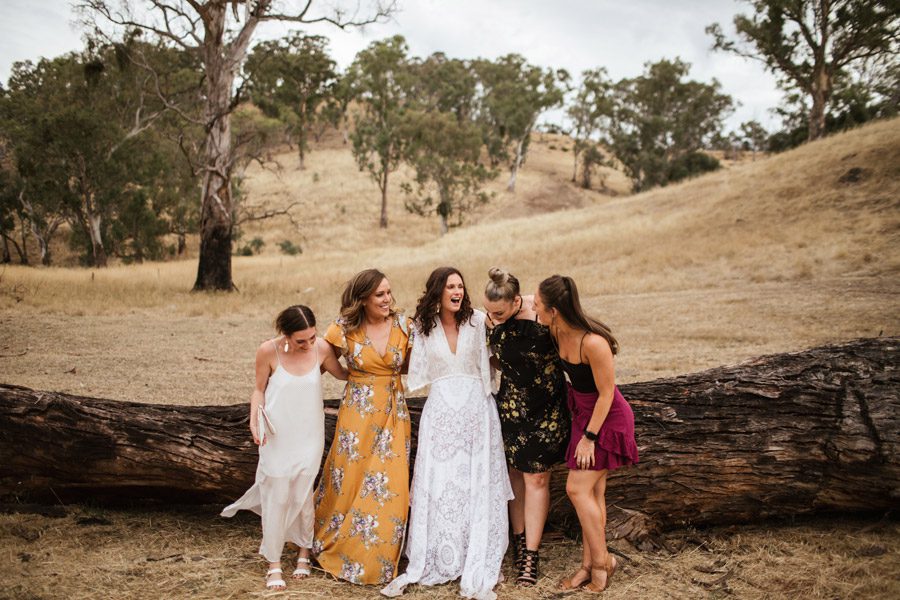 Miriam and Zac Boho Wedding Party Photography