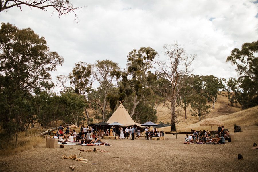 Miriam and Zac Boho Wedding Party Photographs