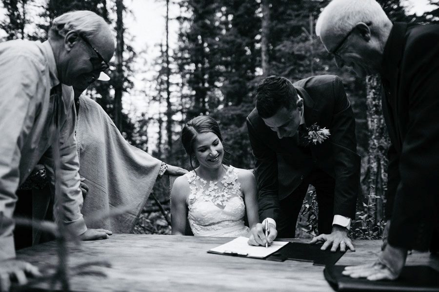 Mountain Wedding Couple Photographs