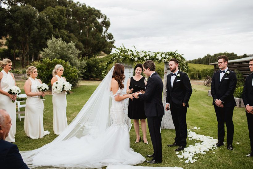 Winery Wedding Couple Photographer