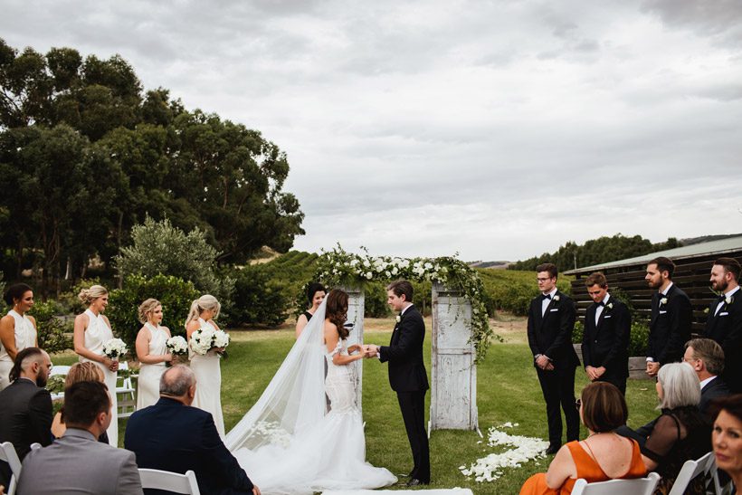 Winery Wedding Couple Photography