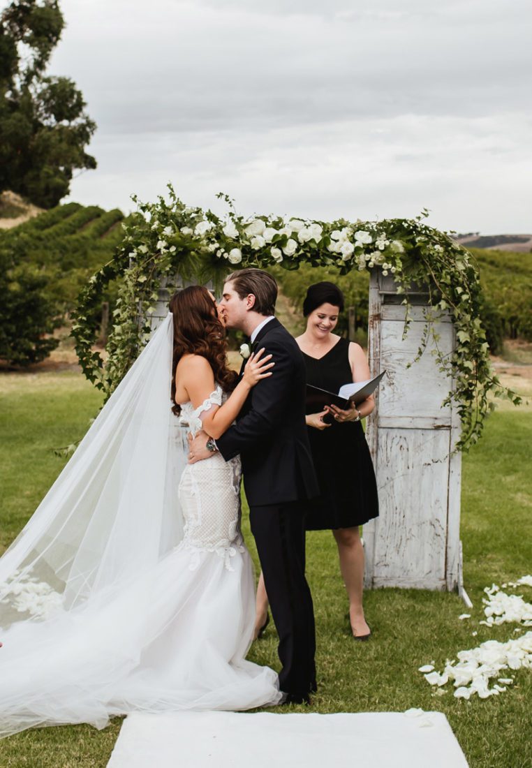 Winery Wedding Couple Photography