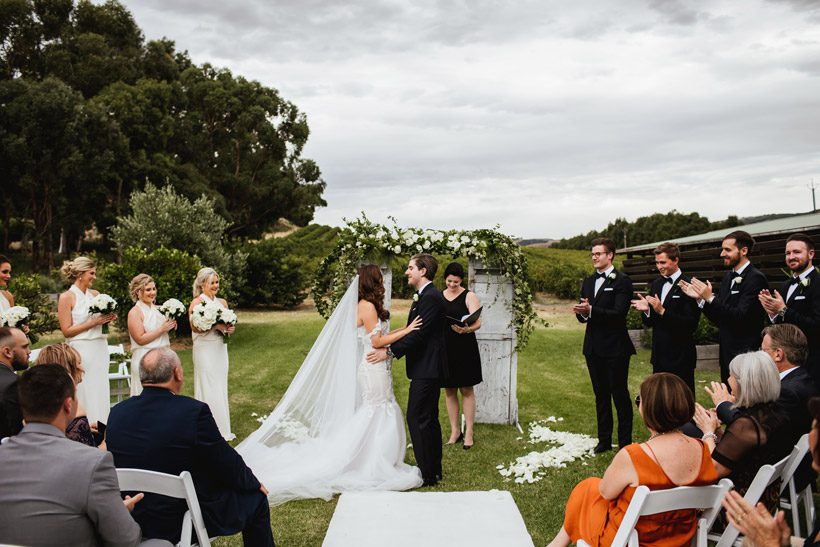 Winery Wedding Couple Photography