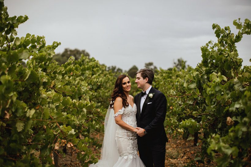 Wedding Couple Photographer at Winery