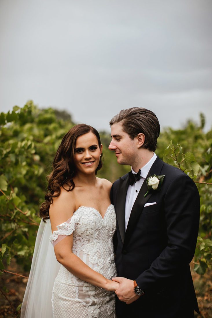 Wedding Couple Photographer at Winery