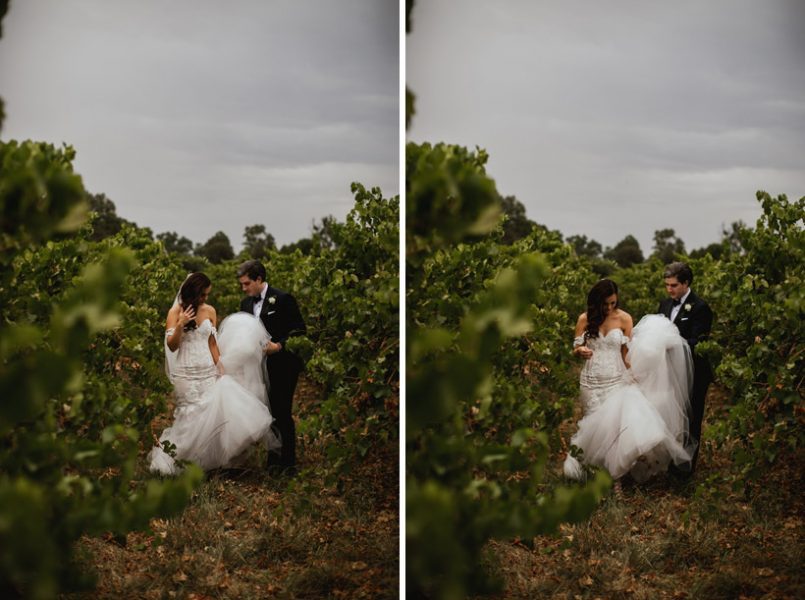 Wedding Couple Photographer at Winery