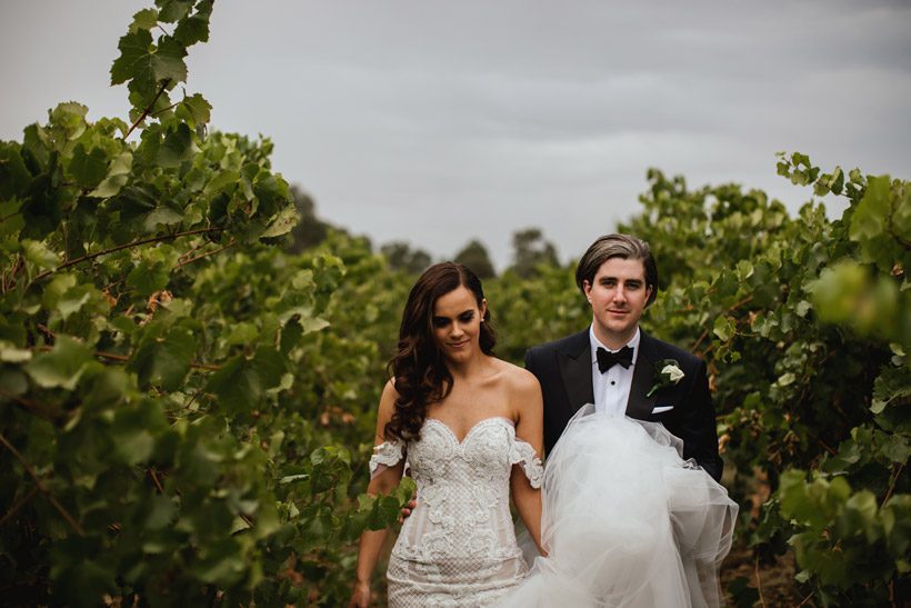 Wedding Couple Photographer at Winery