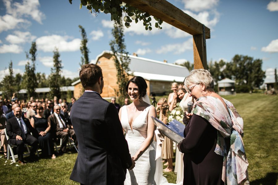 Barn Wedding Couple Photographs