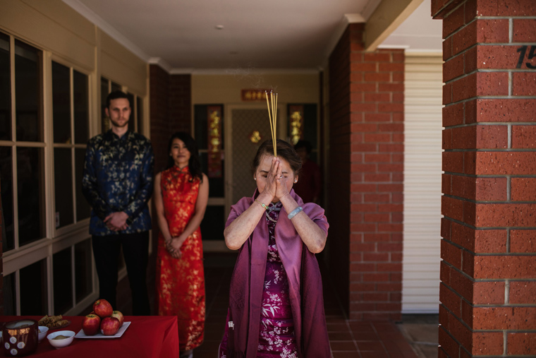 Chinese Tea Ceremony Couple Photographs