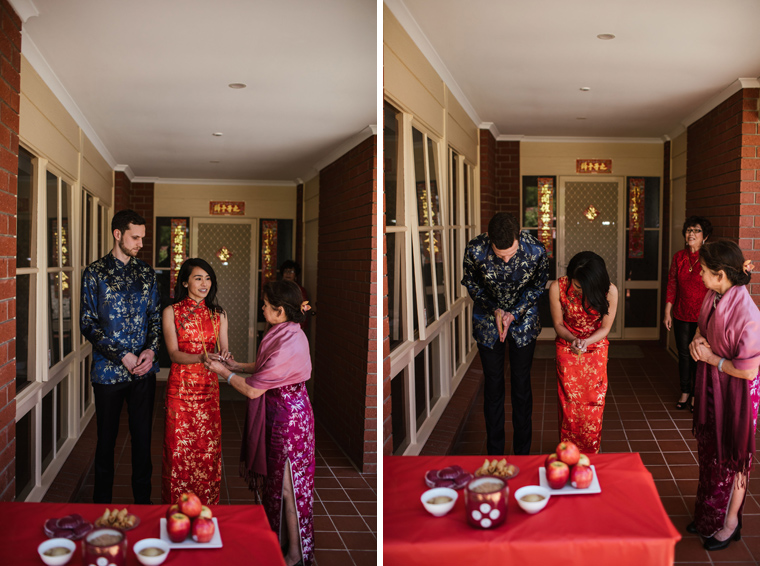 Chinese Tea Ceremony Couple Photographs