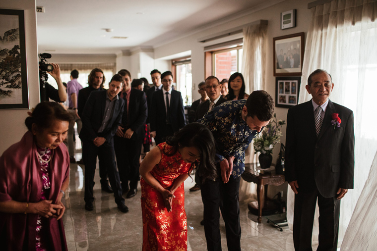 Chinese Tea Ceremony Couple Photographs