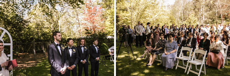 Garden Wedding Ceremony Groom Photoshoot