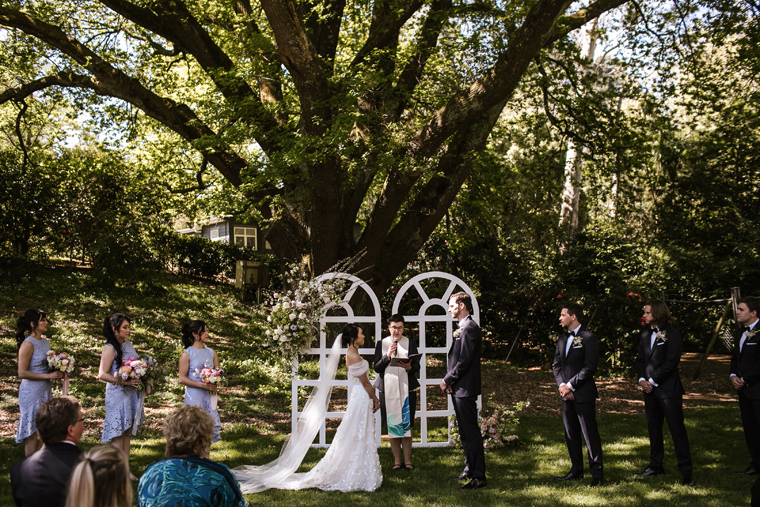 Garden Wedding Ceremony Couple Photoshoot