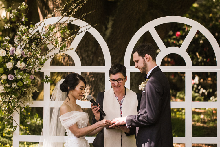 Garden Wedding Ceremony Couple Photoshoot