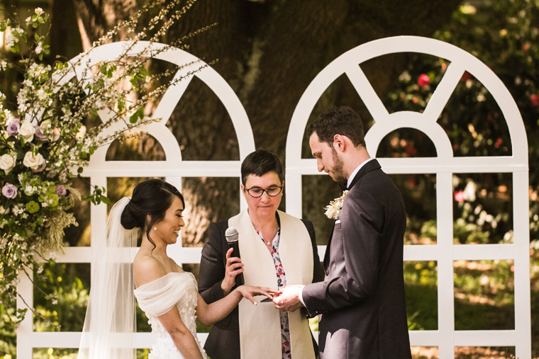 Garden Wedding Ceremony Couple shoot