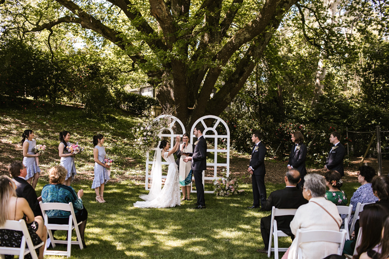 Garden Wedding Ceremony Couple shoot