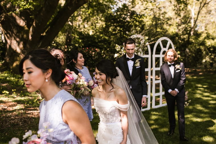 Garden Wedding Ceremony Couple shoot