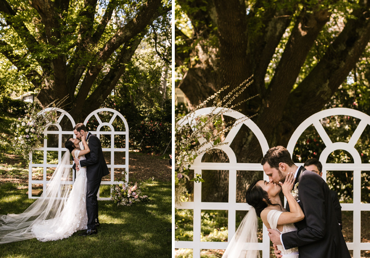 Garden Wedding Ceremony Couple shoot