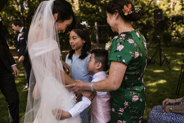 Garden Wedding Family Photographs