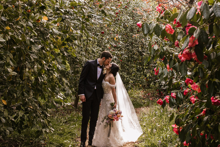 Garden Wedding Couple Photographer