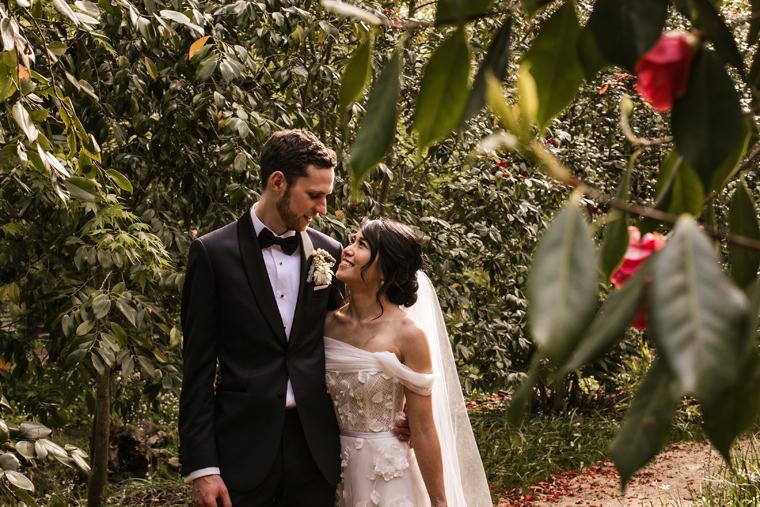 Garden Wedding Couple Photographer