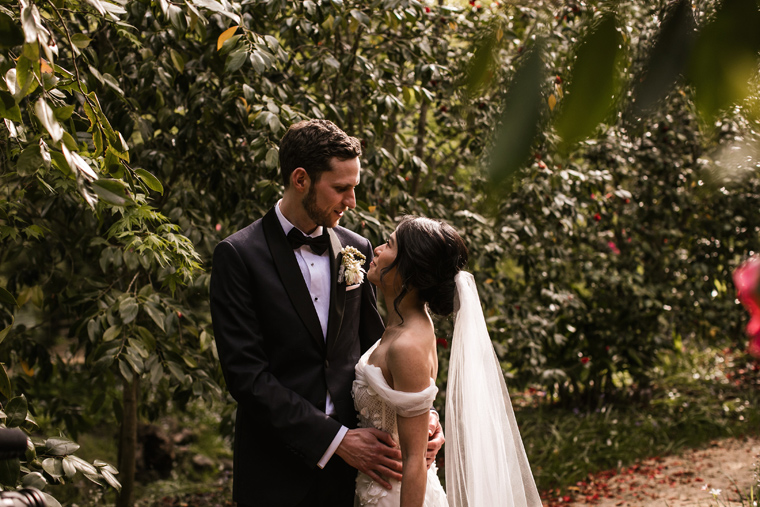 Garden Wedding Couple Photography