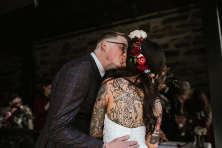 Floral Crowns Wedding Couple Photographer