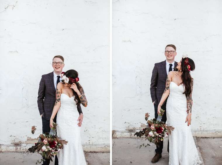 Floral Crowns Wedding Couple Photography