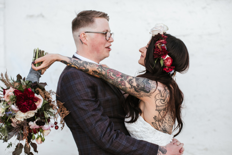 Floral Crowns Wedding Couple Photography