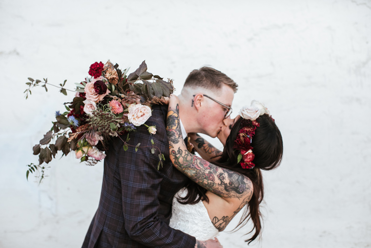 Floral Crowns Wedding Couple Photography