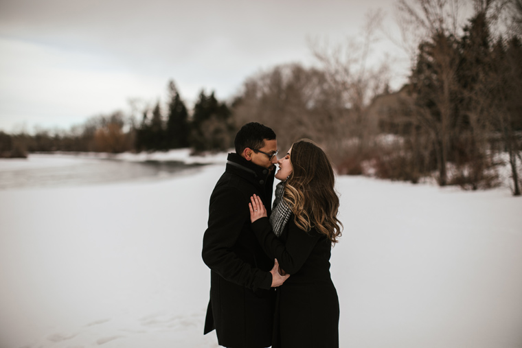 Winter Engagement Couple Photography