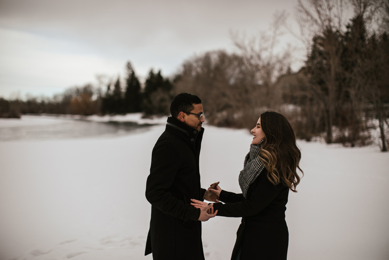 Winter Engagement Couple Photography