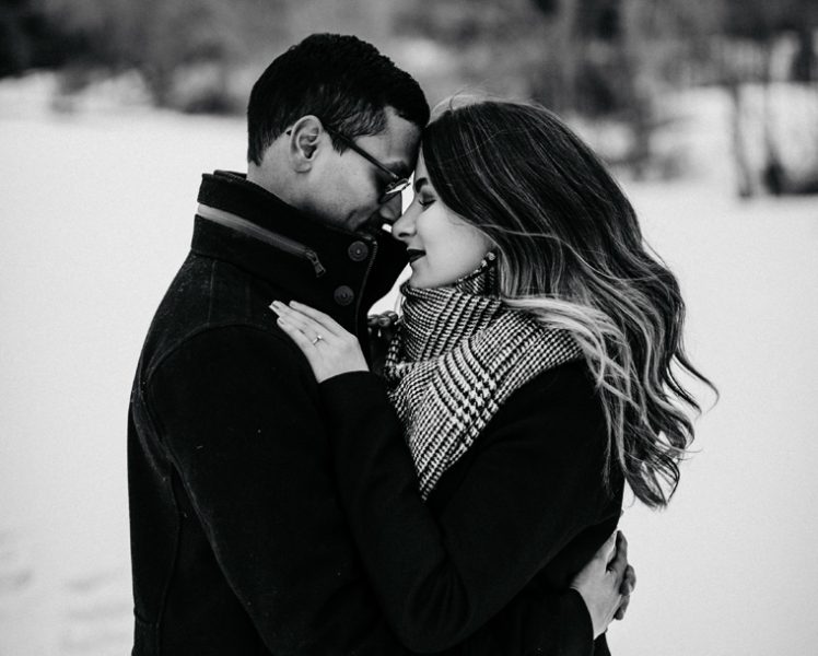 Winter Engagement Couple Photography