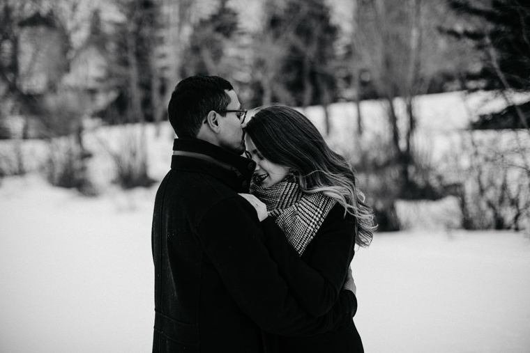 Winter Engagement Couple Photography