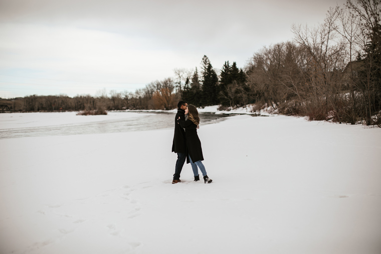 Winter Engagement Couple Photographer