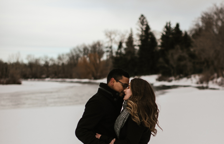 Winter Engagement Couple Photography