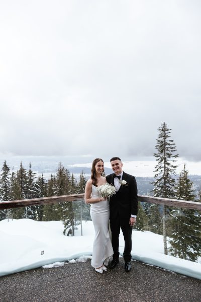 Grouse Mountain Wedding Sneak Peek Couple Photograph